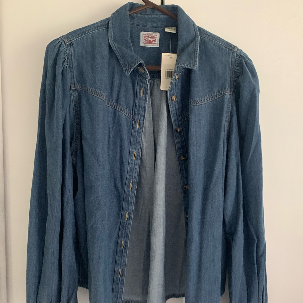 Levi's Indigo Denim Shirt Jacket